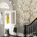 Schumacher Amaltas Panel Set Verdigris Wallpaper