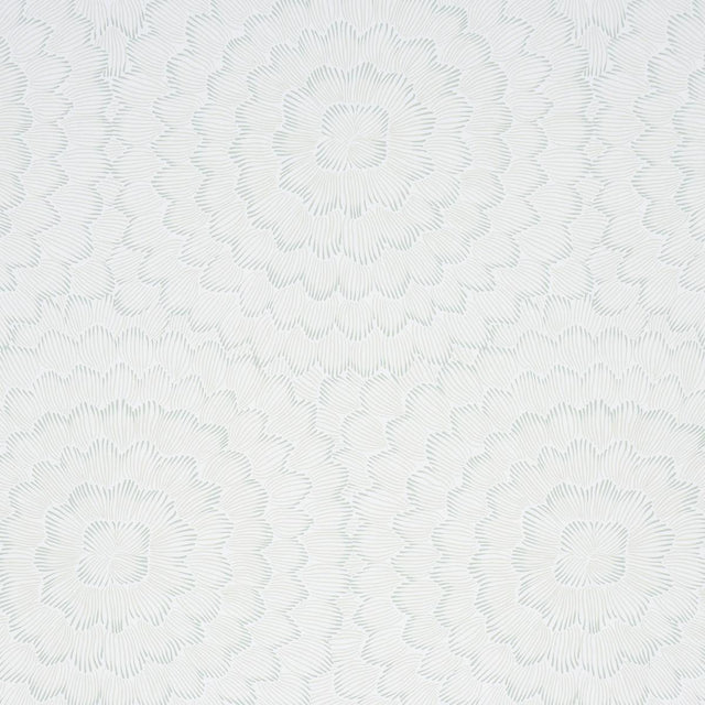 Schumacher Feather Bloom Seaglass Wallpaper