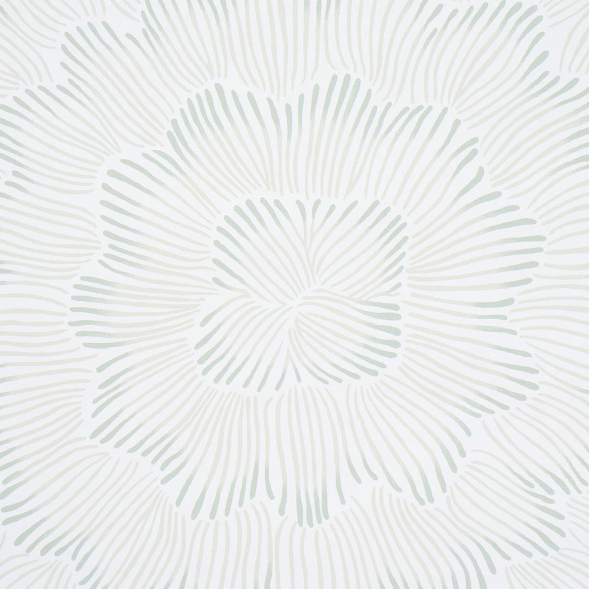 Schumacher Feather Bloom Seaglass Wallpaper