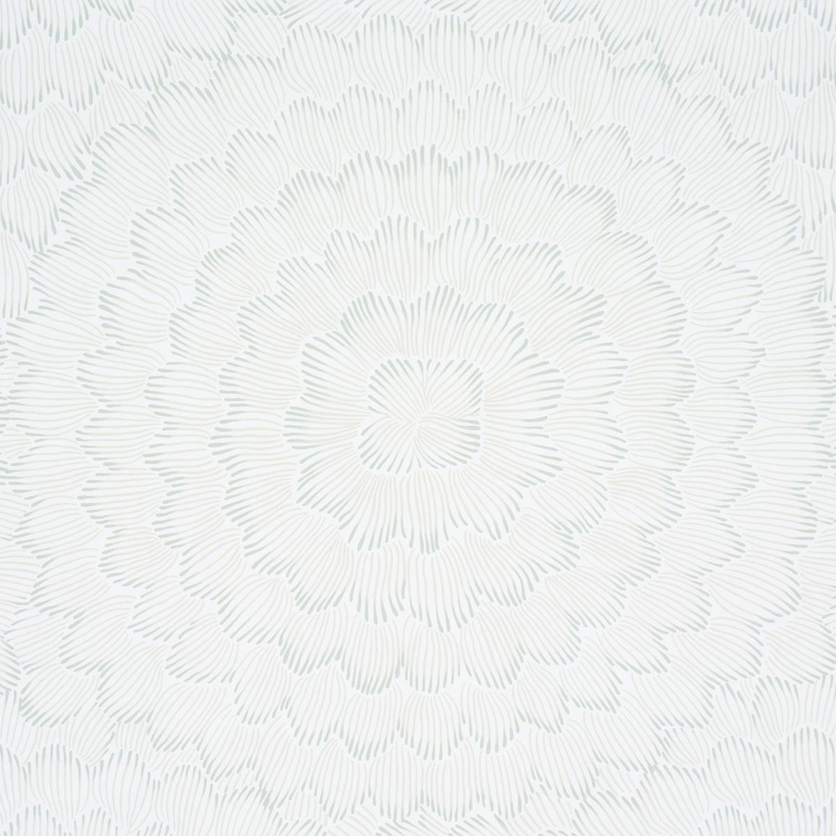 Schumacher Feather Bloom Seaglass Wallpaper
