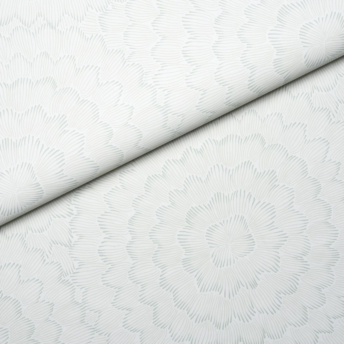 Schumacher Feather Bloom Seaglass Wallpaper