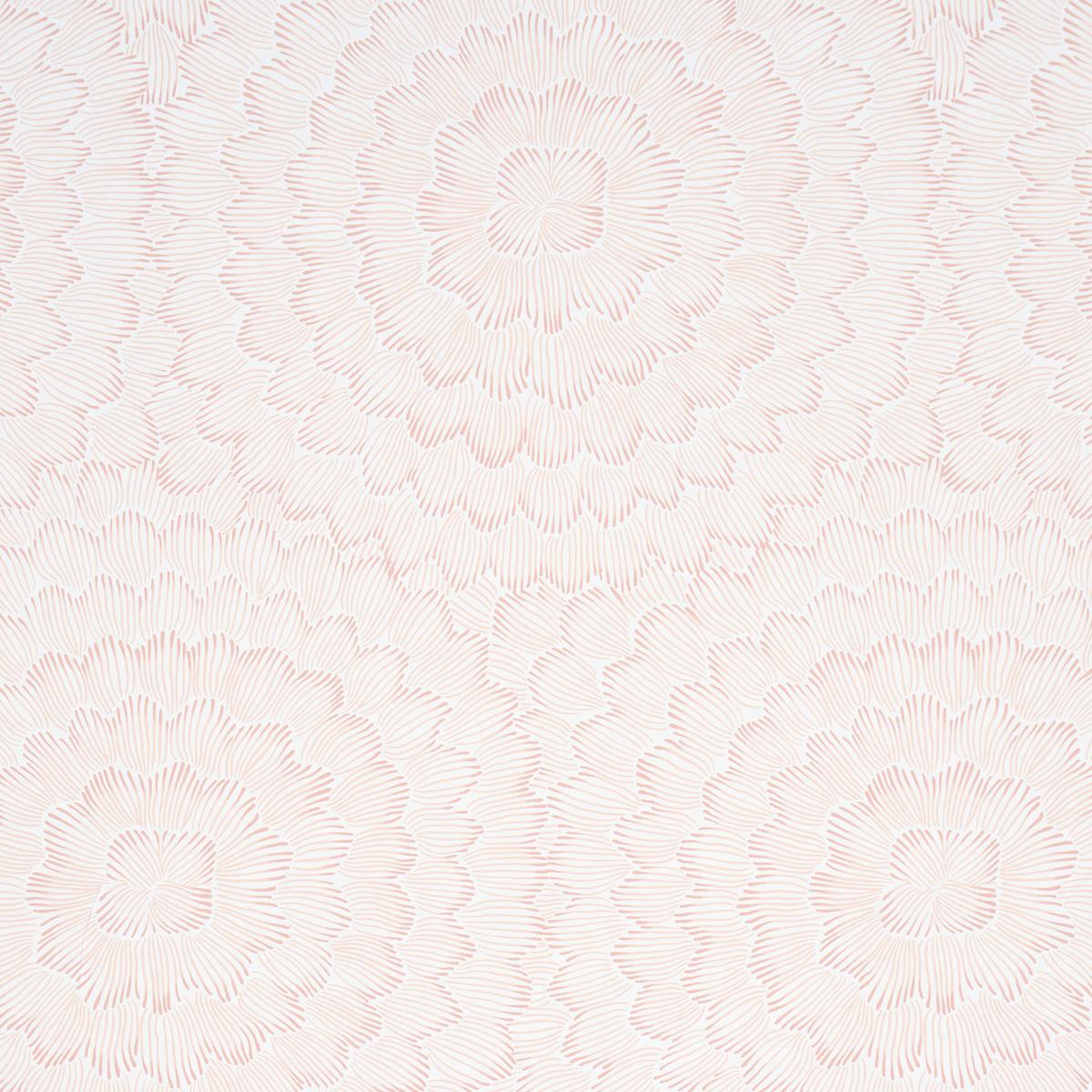 Schumacher Feather Bloom Salmon Wallpaper