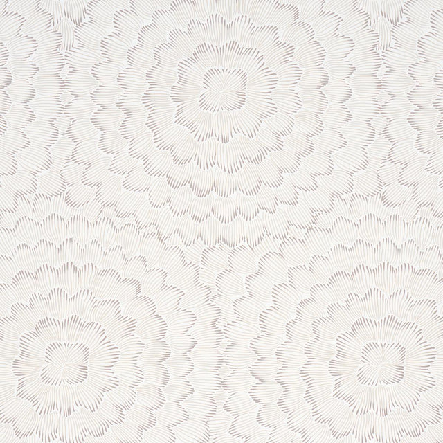 Schumacher Feather Bloom Chai Wallpaper