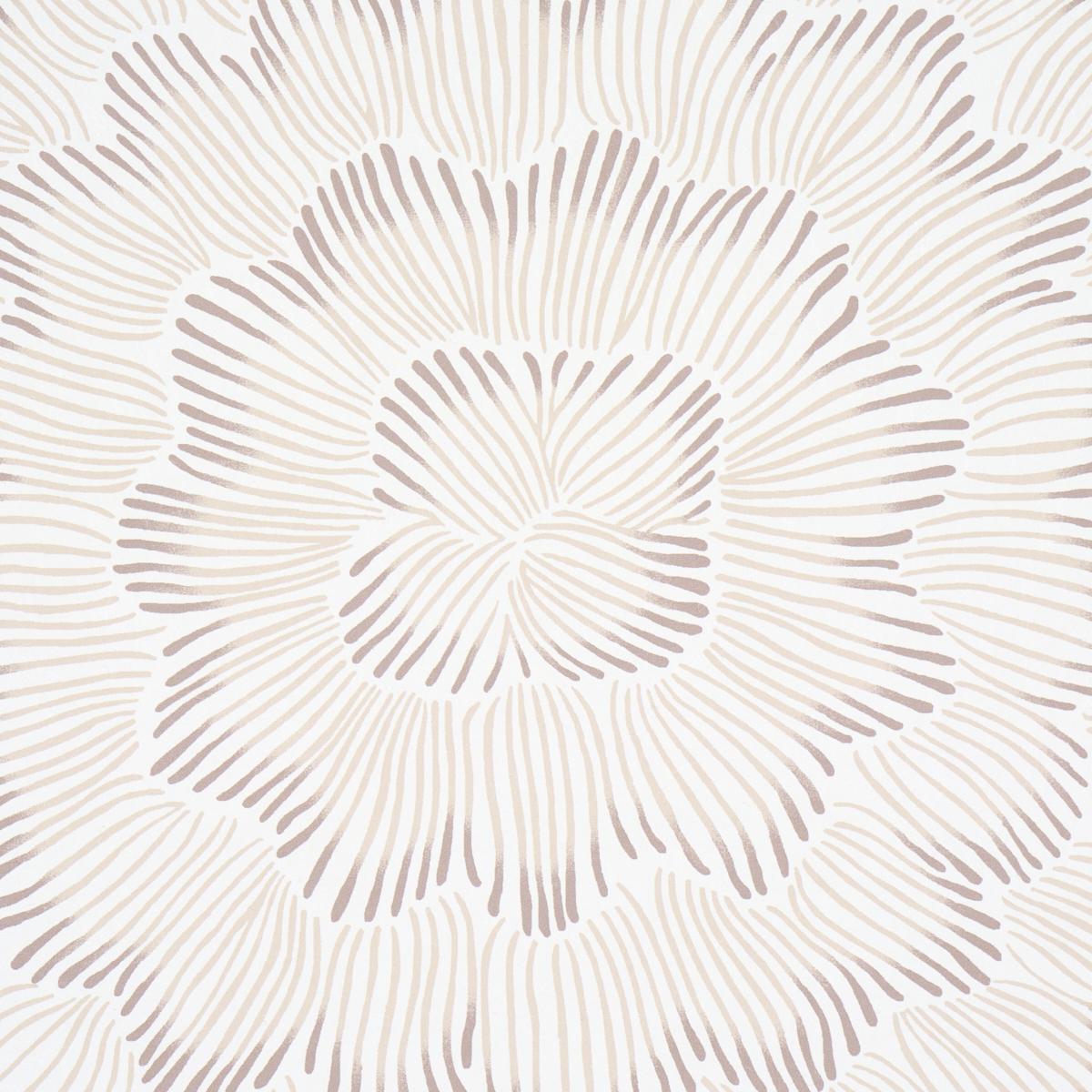 Schumacher Feather Bloom Chai Wallpaper