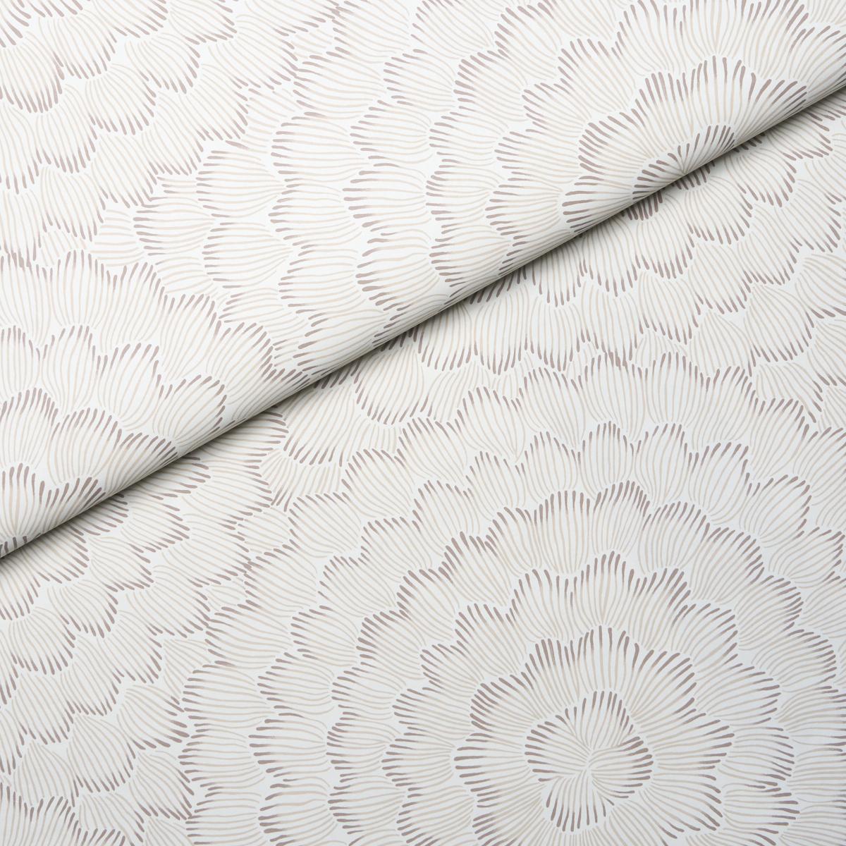 Schumacher Feather Bloom Chai Wallpaper
