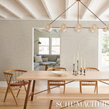 Schumacher Feather Bloom Chai Wallpaper