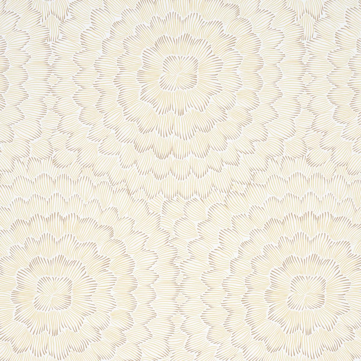 Schumacher Feather Bloom Mustard Wallpaper
