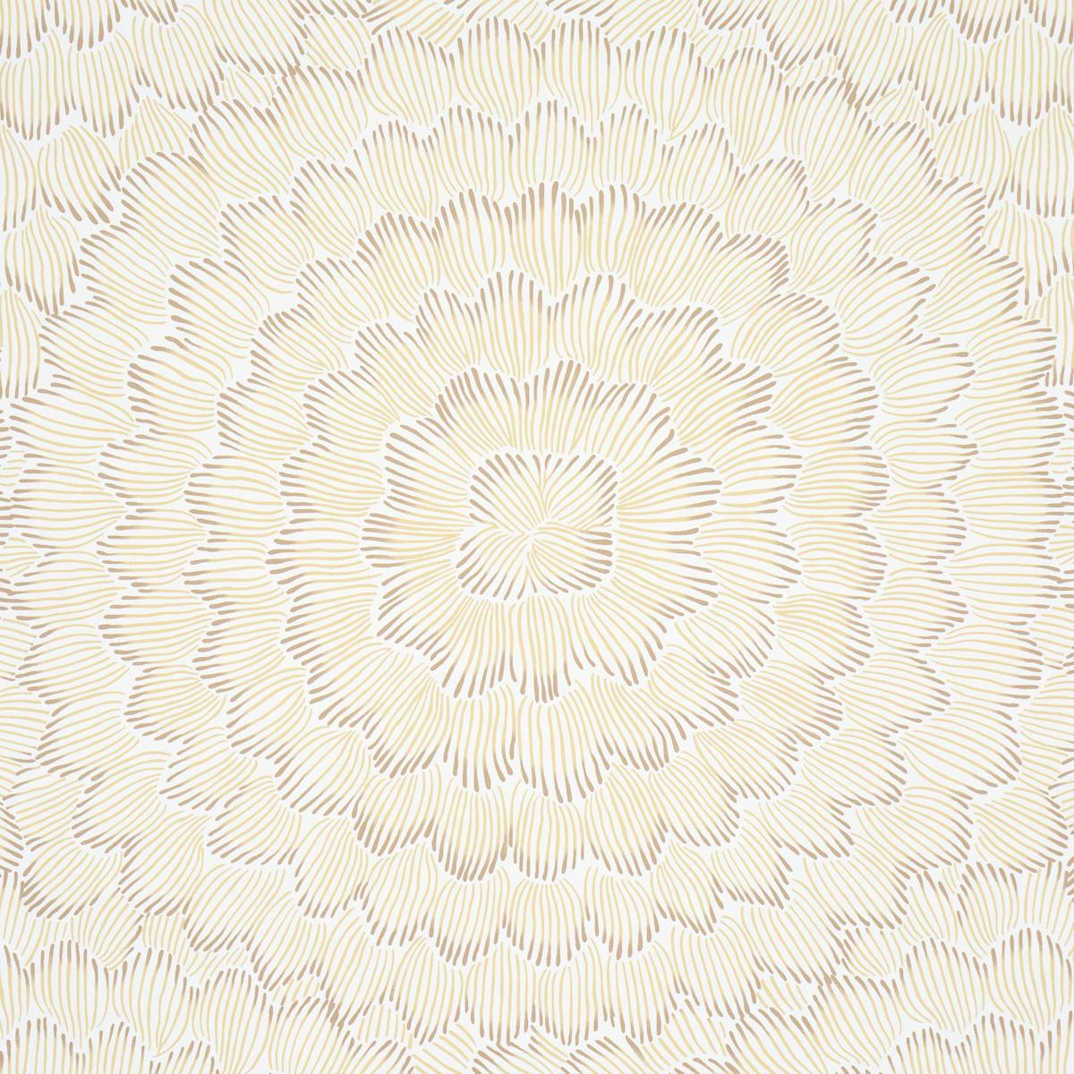 Schumacher Feather Bloom Mustard Wallpaper