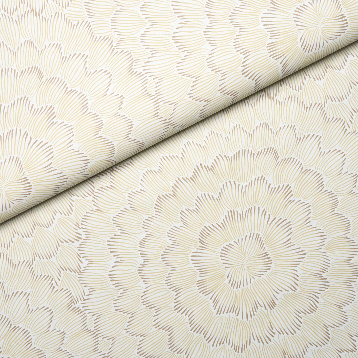 Schumacher Feather Bloom Mustard Wallpaper