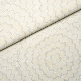 Schumacher Feather Bloom Mustard Wallpaper