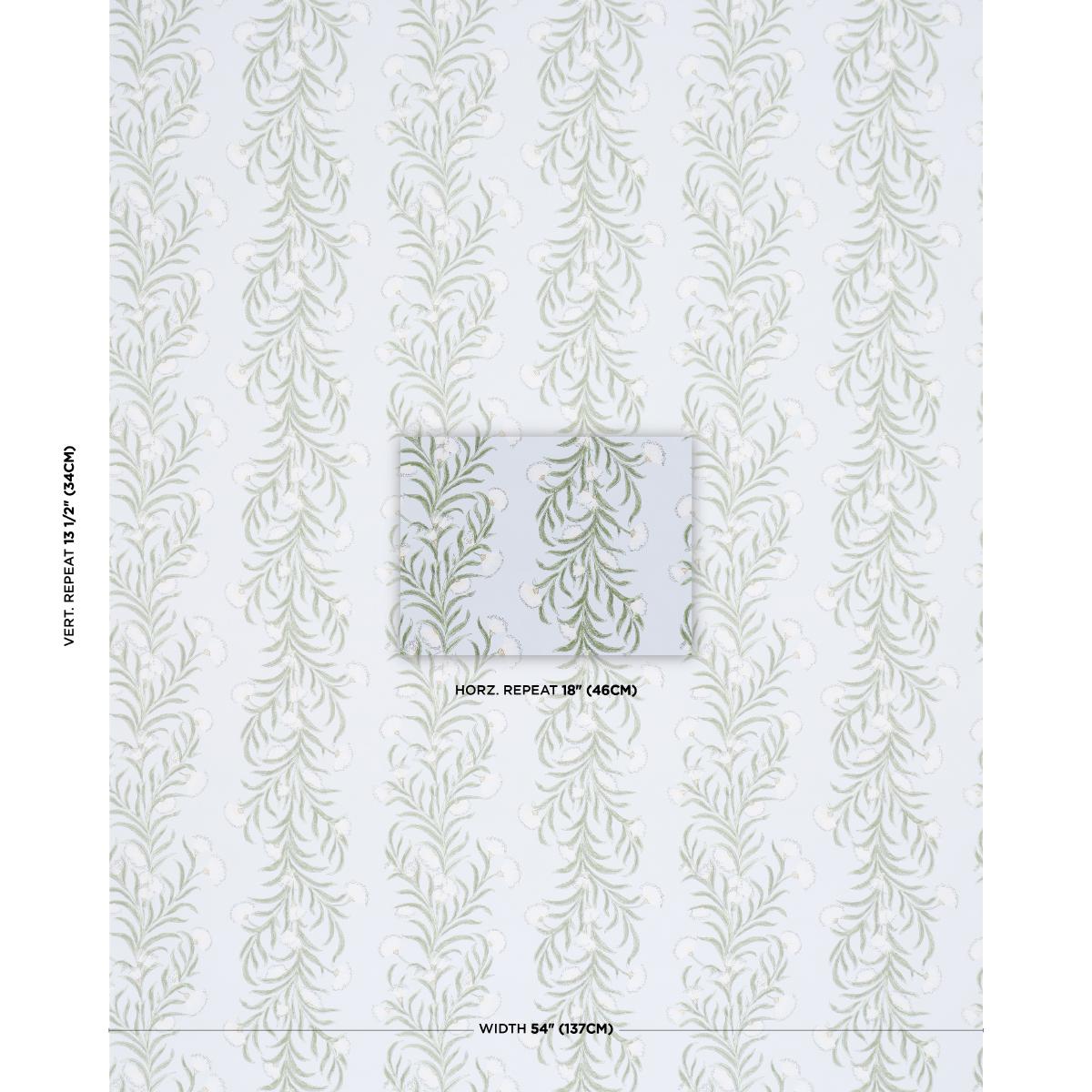 Schumacher Tasmanian Mimosa Sky Wallpaper
