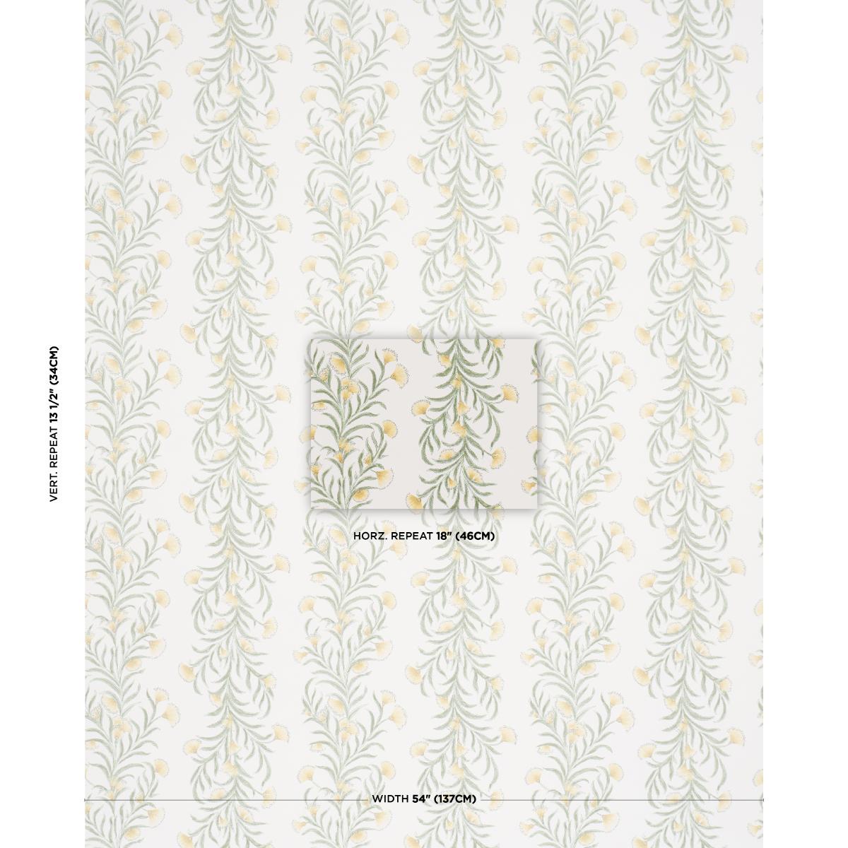 Schumacher Tasmanian Mimosa Marigold Wallpaper
