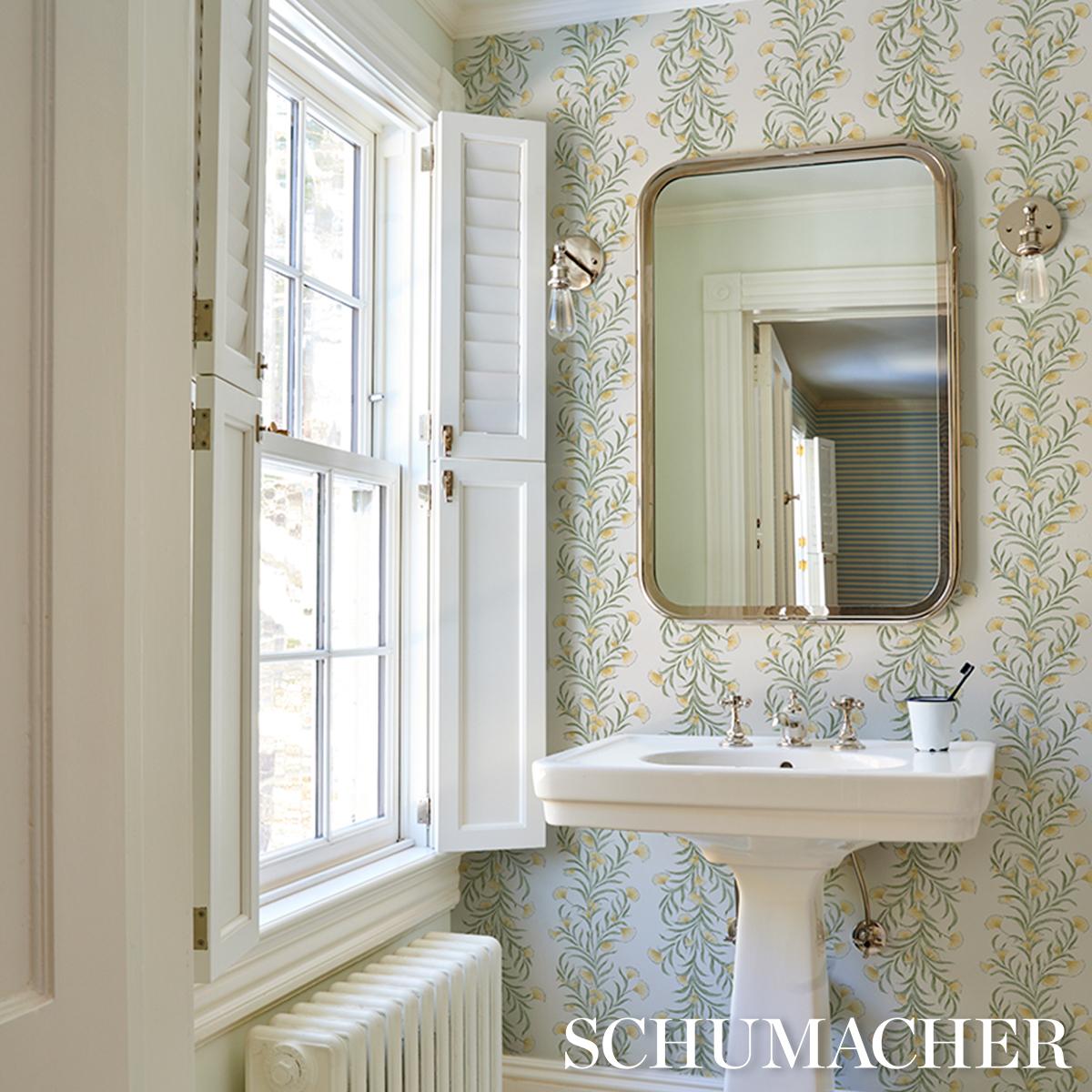 Schumacher Tasmanian Mimosa Marigold Wallpaper