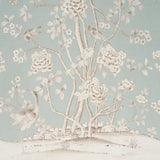 Schumacher Chinois Palais Panel Duck Egg Wallpaper
