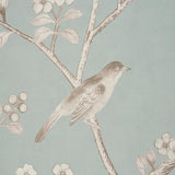 Schumacher Chinois Palais Panel Duck Egg Wallpaper