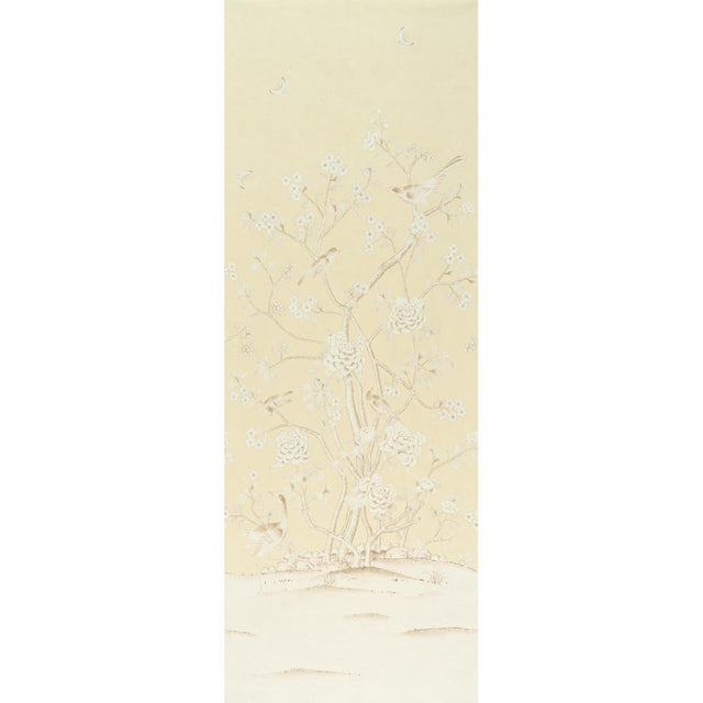 Schumacher Chinois Palais Panel Butter Wallpaper