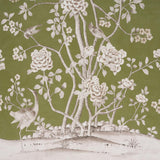 Schumacher Chinois Palais Panel Olive Wallpaper