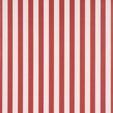 Schumacher Emma Stripe Red Wallpaper