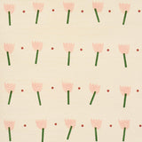 Schumacher Tulip Play Sisal Pink Wallpaper