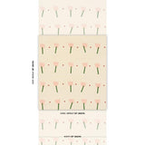 Schumacher Tulip Play Sisal Pink Wallpaper