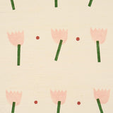 Schumacher Tulip Play Sisal Pink Wallpaper