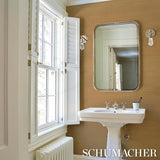 Schumacher Hemp Shimmer Gold Shimmer Wallpaper