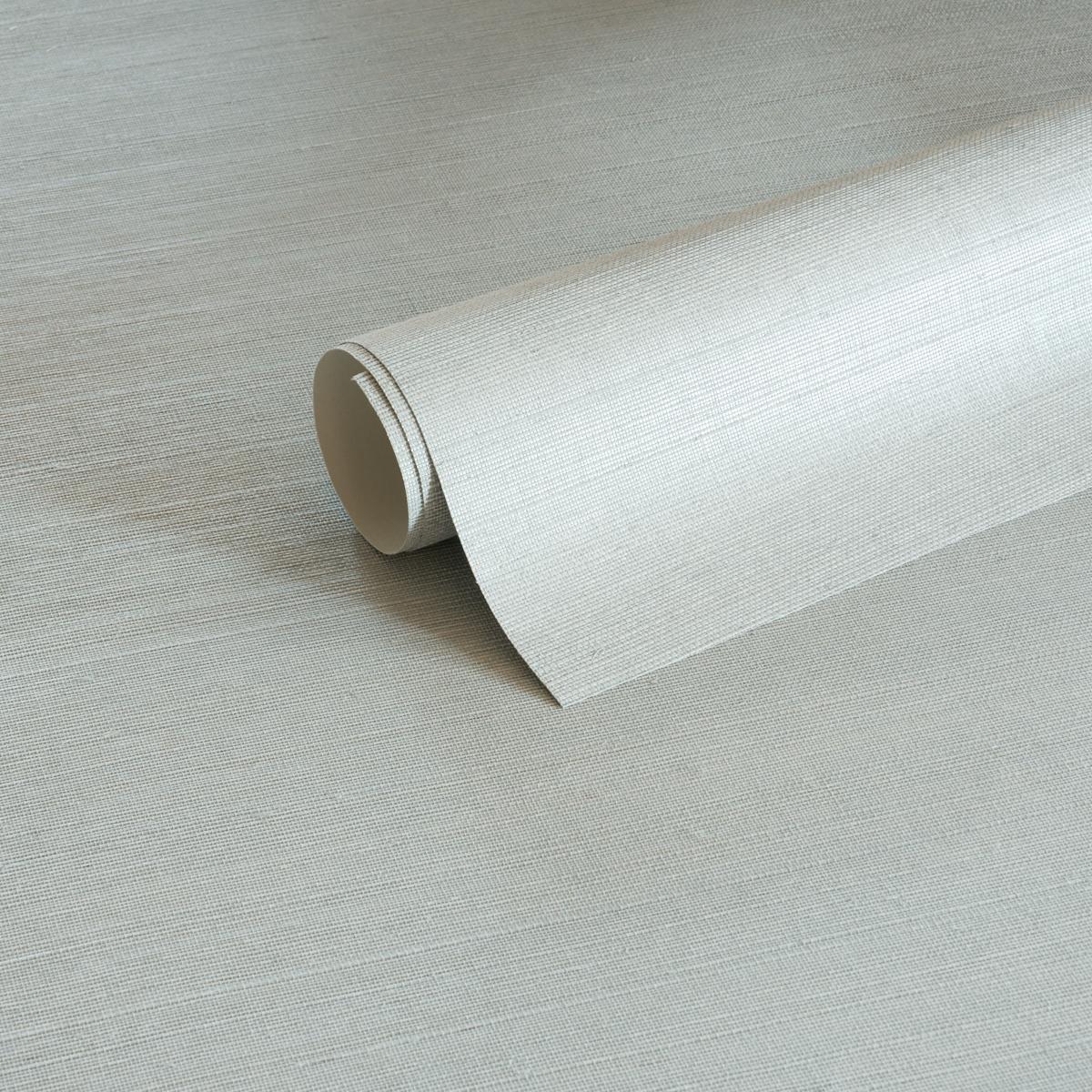 Schumacher Hemp Shimmer Sky Shimmer Wallpaper