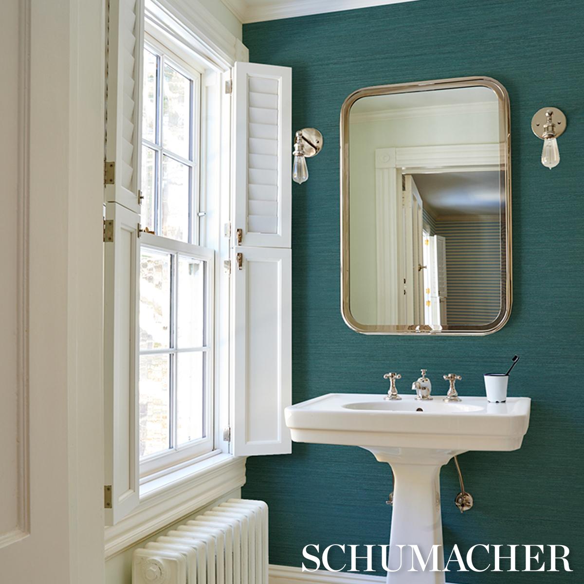 Schumacher Shaded Silk Aegean Wallpaper