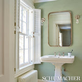 Schumacher Minsun Paperweave Green Wallpaper