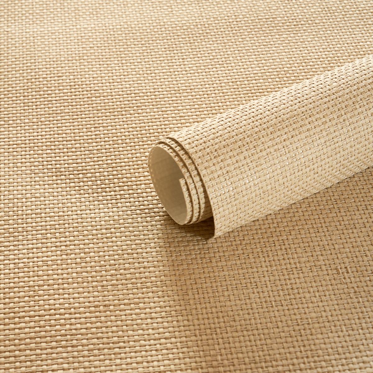 Schumacher Gami Paperweave Natural Wallpaper