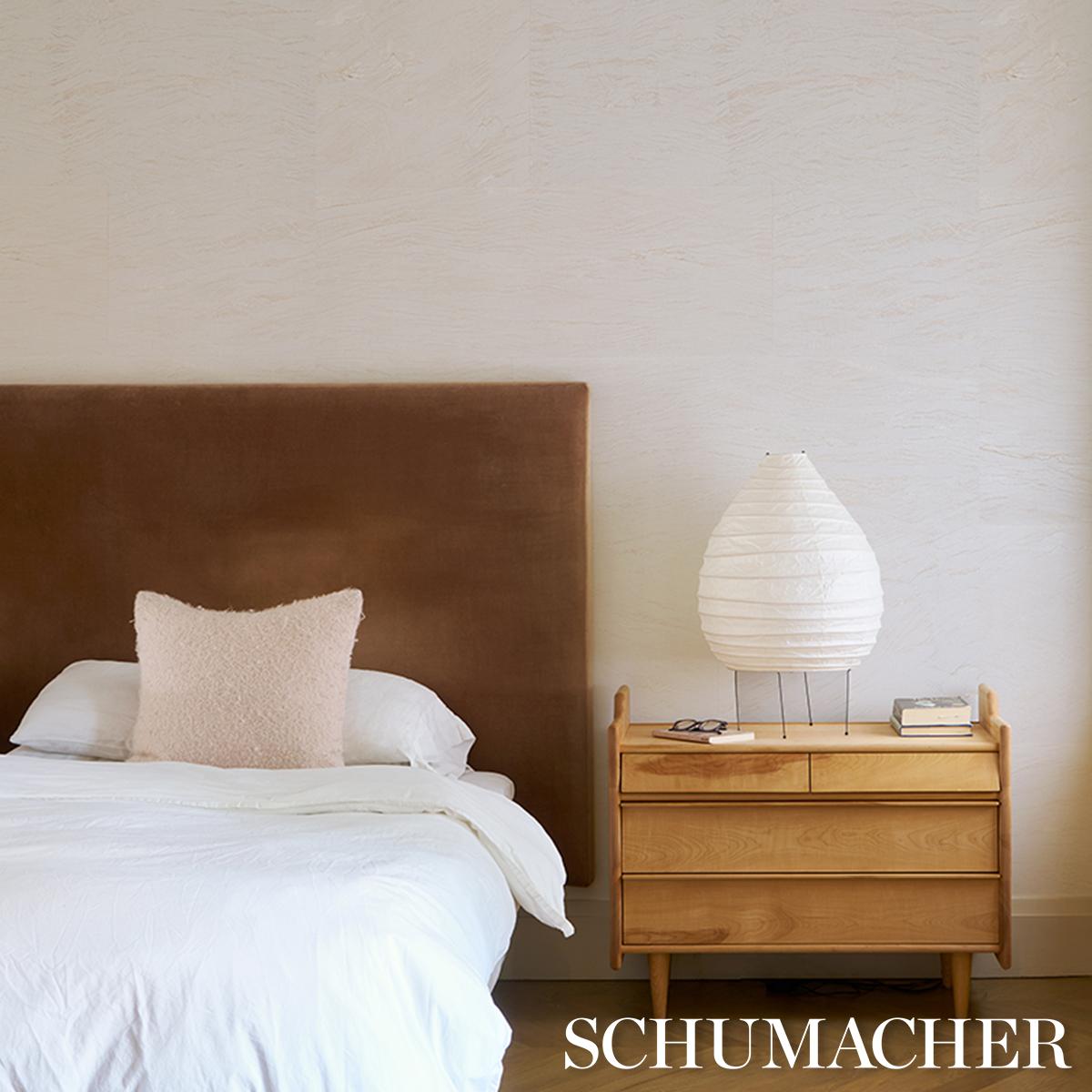 Schumacher Mulberry Paper Whitewash Wallpaper
