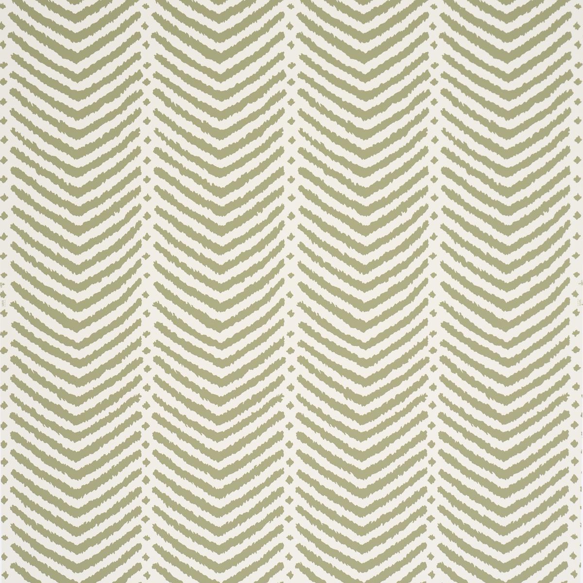 Schumacher La Jolla Olive Wallpaper