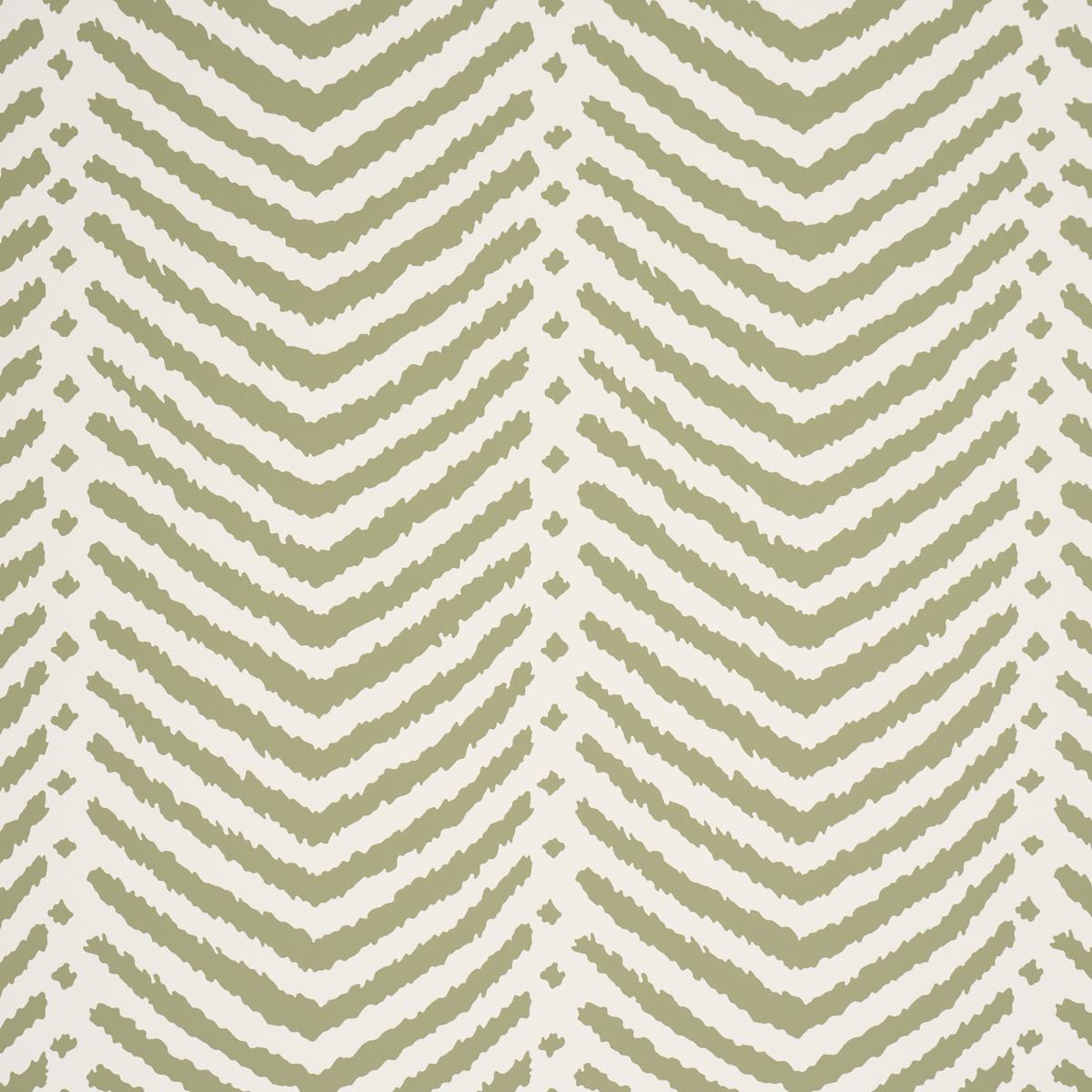 Schumacher La Jolla Olive Wallpaper