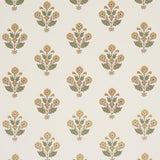 Schumacher Dalila Hand-Screen Print Yellow Wallpaper
