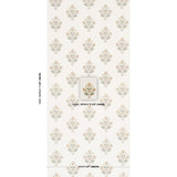 Schumacher Dalila Hand-Screen Print Yellow Wallpaper