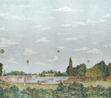 Schumacher Promenade 4 Panel Set Sky Wallpaper
