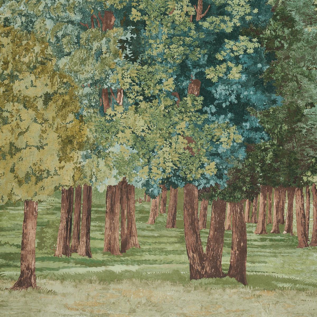 Schumacher Promenade 4 Panel Set Sky Wallpaper
