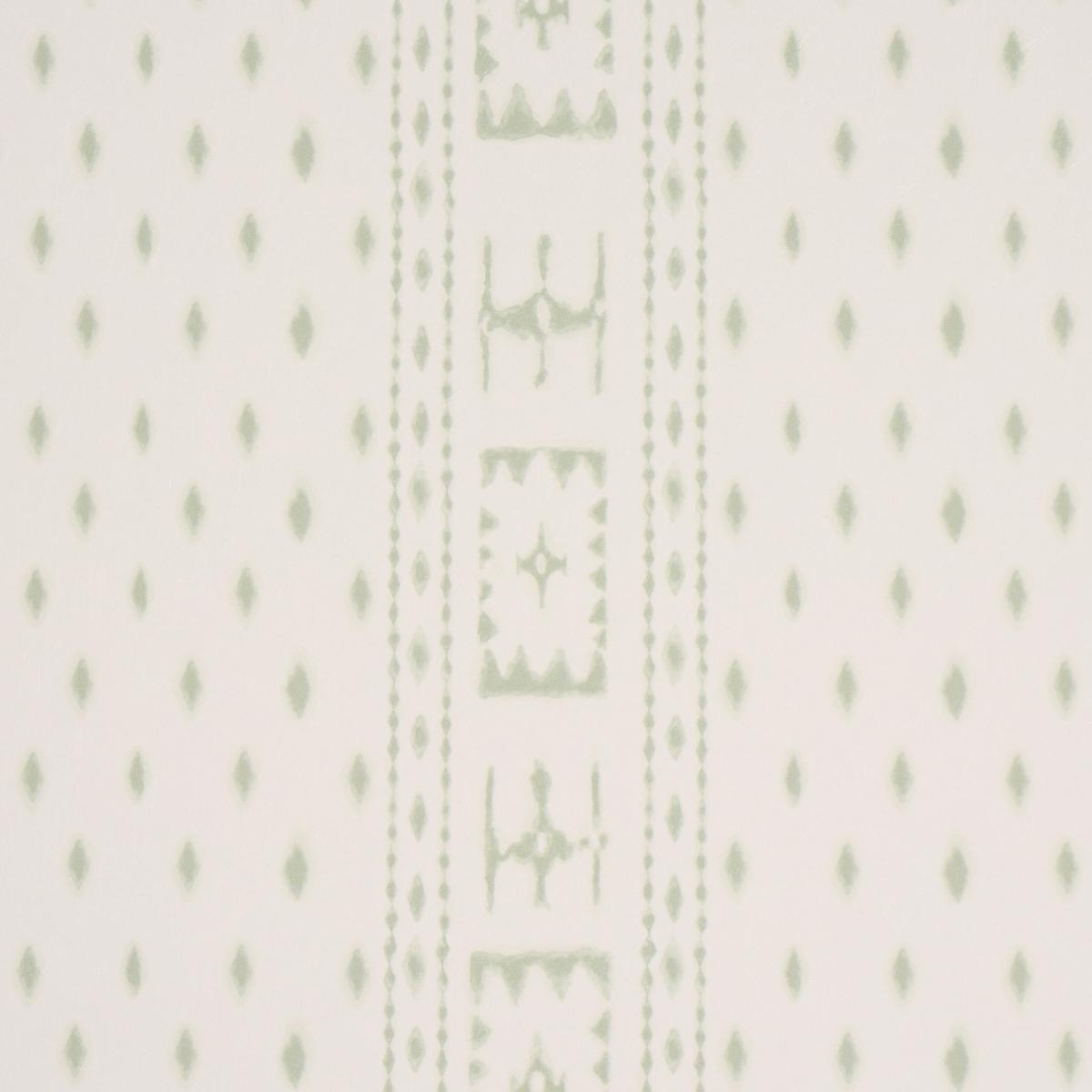 Schumacher Indah Batik Sage Wallpaper