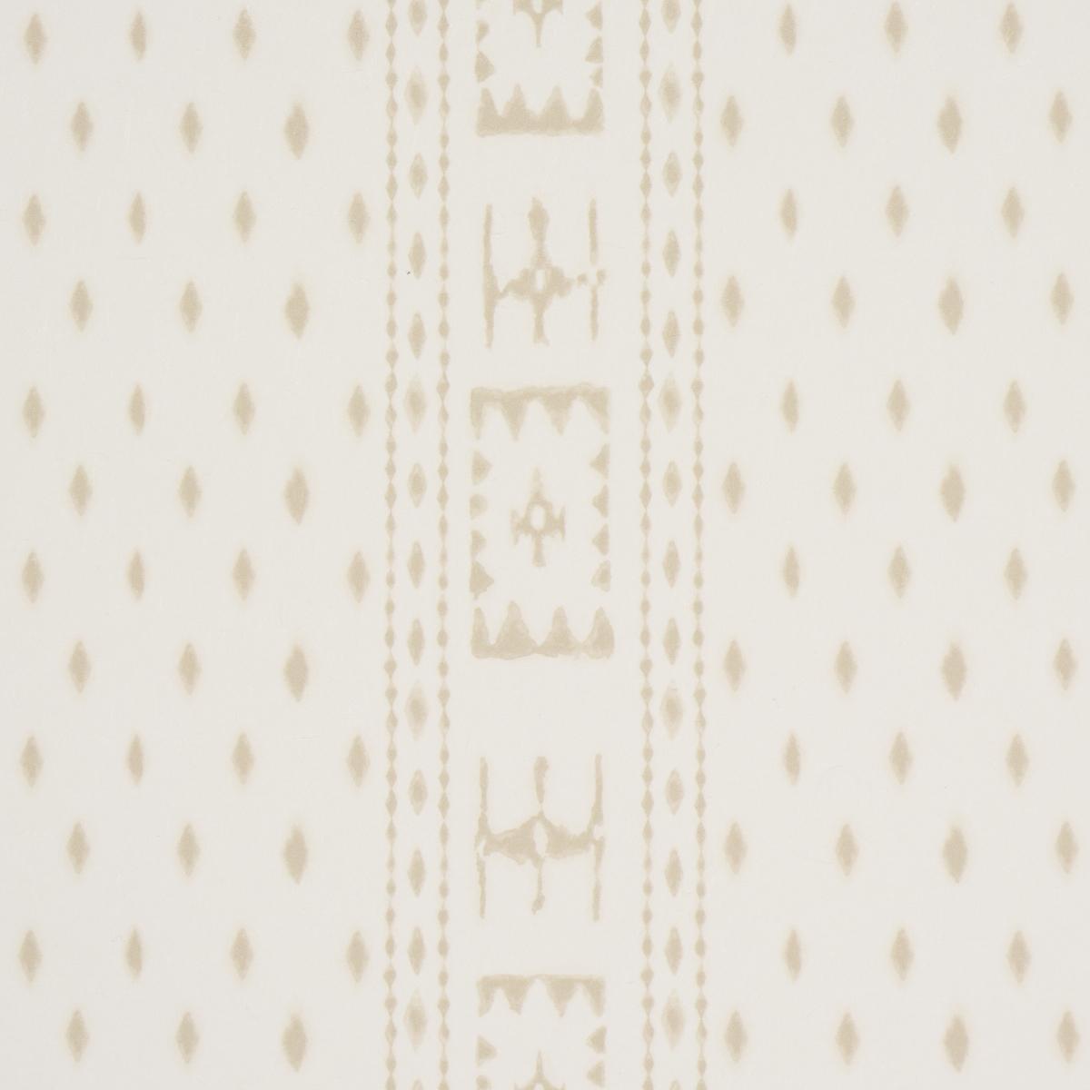 Schumacher Indah Batik Neutral Wallpaper