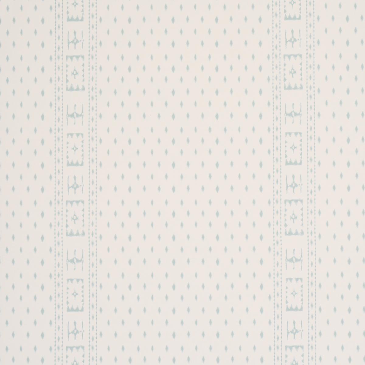 Schumacher Indah Batik Aqua Wallpaper