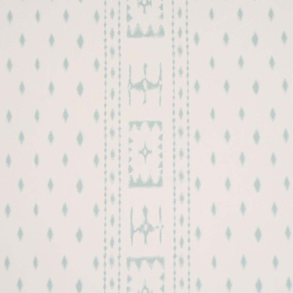 Schumacher Indah Batik Aqua Wallpaper