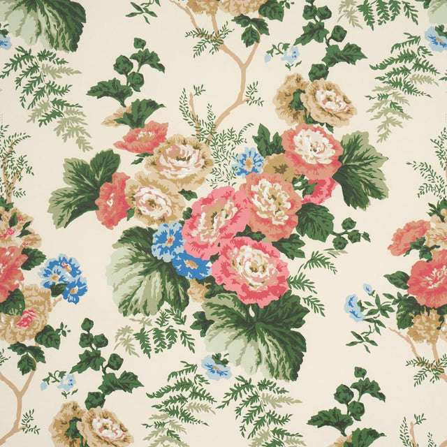 Schumacher Wycombe Park Red & Blue Wallpaper