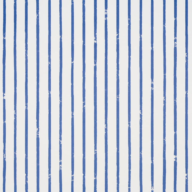 Schumacher Springs Stripe Navy Wallpaper