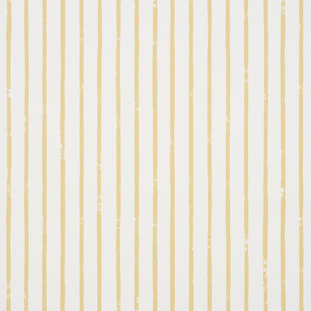 Schumacher Springs Stripe Yellow Wallpaper