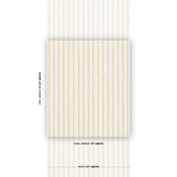 Schumacher Springs Stripe Yellow Wallpaper