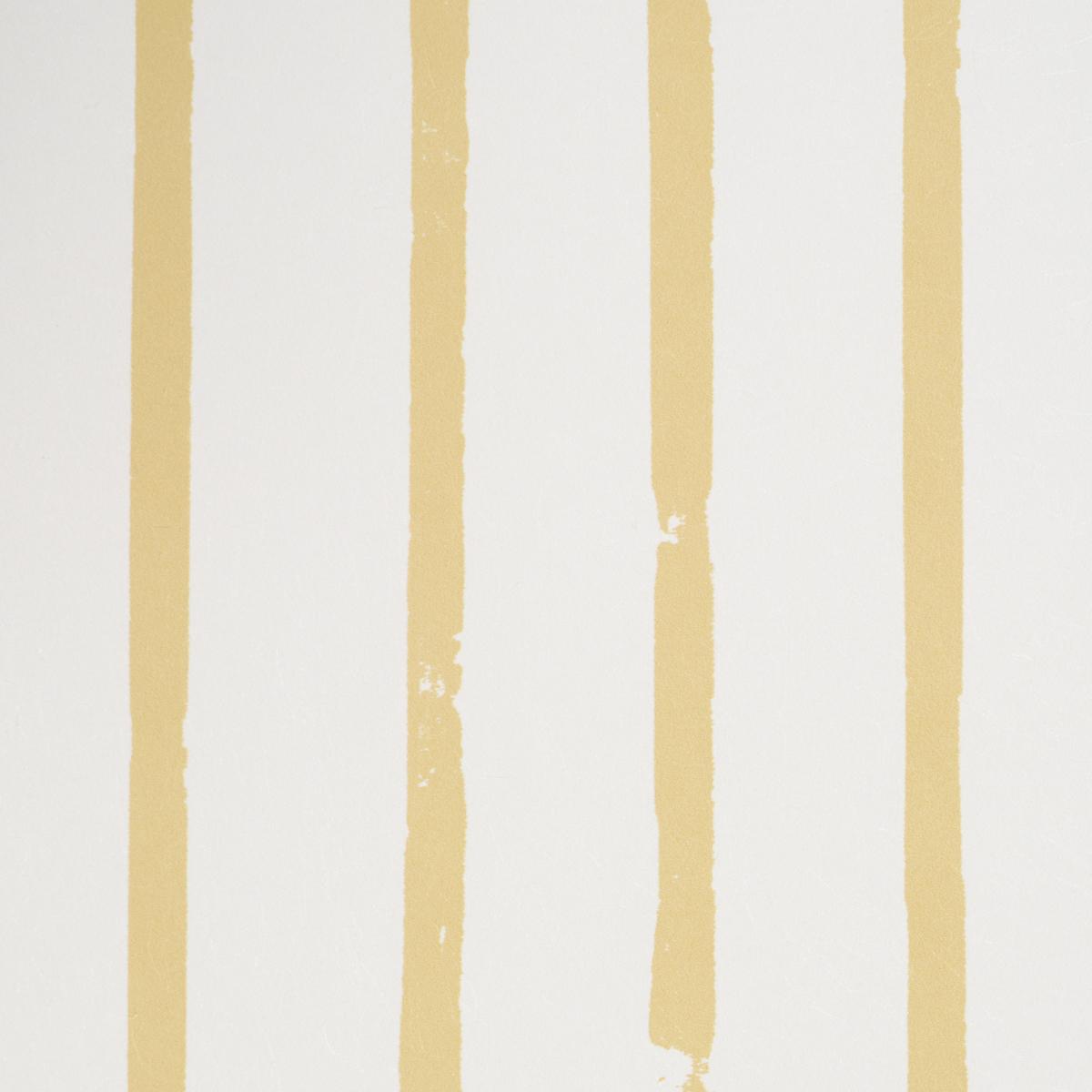Schumacher Springs Stripe Yellow Wallpaper
