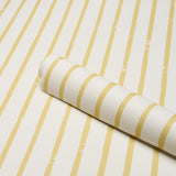 Schumacher Springs Stripe Yellow Wallpaper