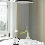 Schumacher Springs Stripe Yellow Wallpaper