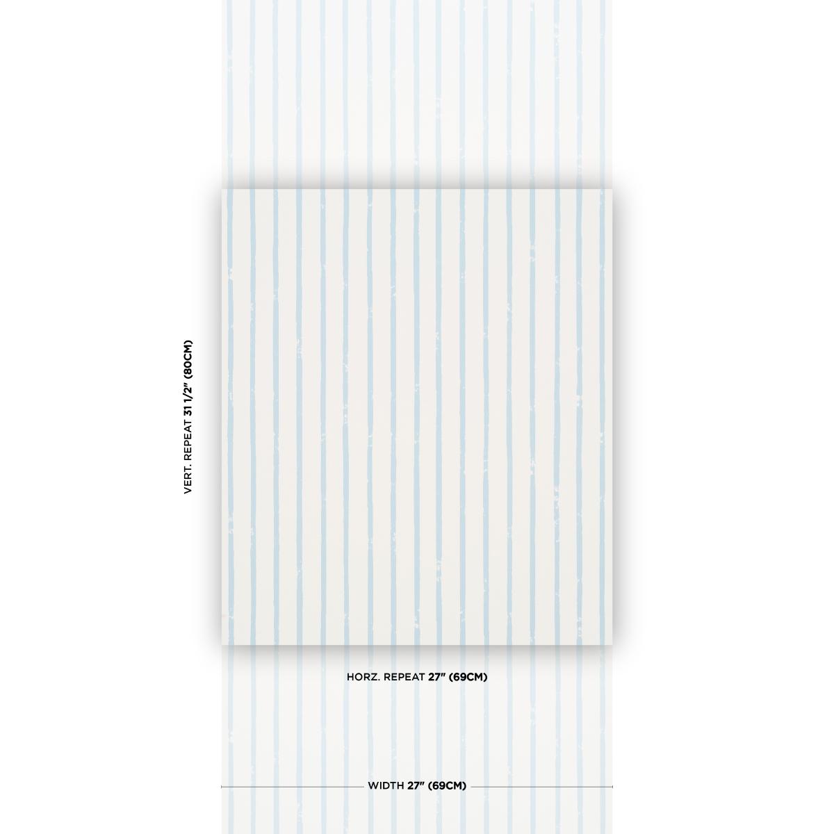 Schumacher Springs Stripe Sky Wallpaper