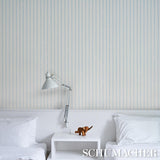 Schumacher Springs Stripe Sky Wallpaper